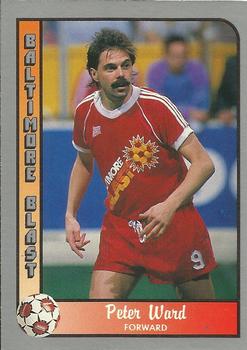 1990-91 Pacific MSL #17 Peter Ward Front