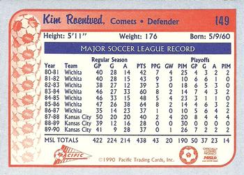 1990-91 Pacific MSL #149 Kim Roentved Back