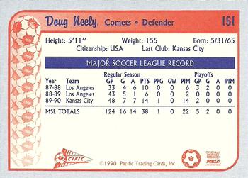 1990-91 Pacific MSL #151 Doug Neely Back