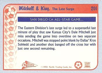 1990-91 Pacific MSL #201 Dale Mitchell / Michael King Back