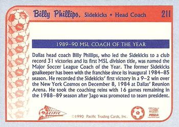 1990-91 Pacific MSL #211 Billy Phillips Back