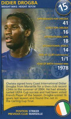 2005-06 Top Trumps Specials Chelsea #NNO Didier Drogba Front