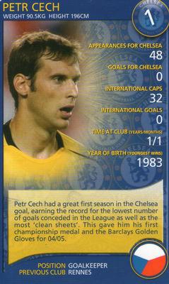 2005-06 Top Trumps Specials Chelsea #NNO Petr Cech Front