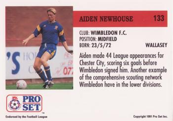 1991-92 Pro Set (England) #133 Aiden Newhouse Back