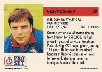 1991-92 Pro Set (England) #89 Graeme Sharp Back