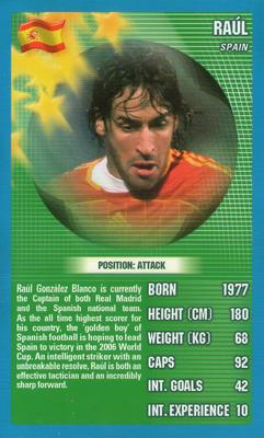2006 Top Trumps World Football Stars #NNO Raul Front