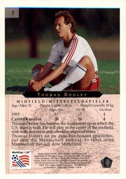 1994 Upper Deck World Cup Contenders English/German #7 Thomas Dooley Back