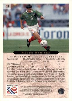 1994 Upper Deck World Cup Contenders English/German #22 Ramon Ramirez Back