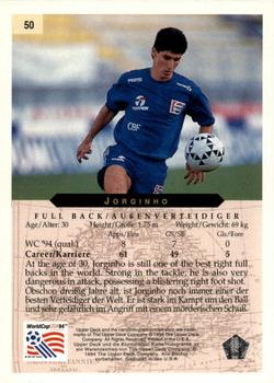 1994 Upper Deck World Cup Contenders English/German #50 Jorginho Back