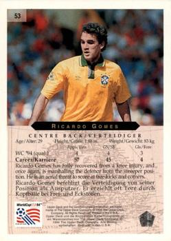 1994 Upper Deck World Cup Contenders English/German #53 Ricardo Gomes Back