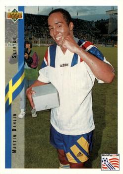 1994 Upper Deck World Cup Contenders English/German #73 Martin Dahlin Front