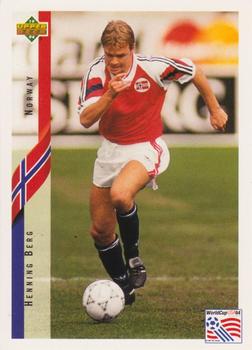 1994 Upper Deck World Cup Contenders English/Spanish #125 Henning Berg  Front