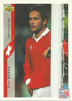 1994 Upper Deck World Cup Contenders English/Spanish #138 Yvan Quentin Front