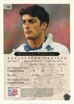 1994 Upper Deck World Cup Contenders English/Spanish #148 Gianluca Pagliuca Back