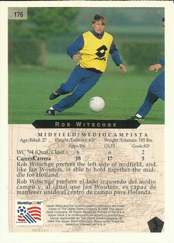 1994 Upper Deck World Cup Contenders English/Spanish #176 Rob Witschge Back