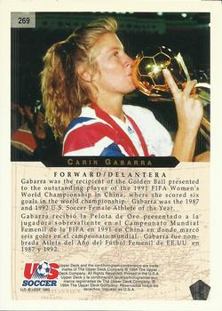 1994 Upper Deck World Cup Contenders English/Spanish #269 Carin Gabarra Back