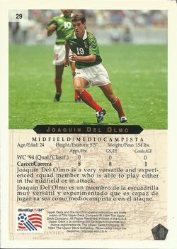 1994 Upper Deck World Cup Contenders English/Spanish #29 Joaquin Del Olmo Back