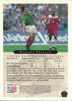 1994 Upper Deck World Cup Contenders English/Spanish #32 Ramirez Perales Back