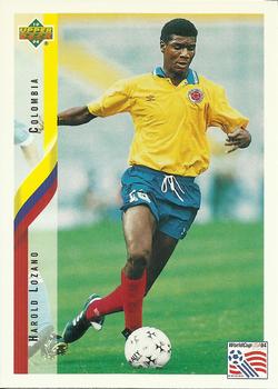 1994 Upper Deck World Cup Contenders English/Spanish #63 Harold Lozano Front