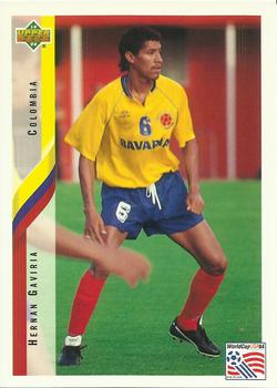 1994 Upper Deck World Cup Contenders English/Spanish #65 Hernan Gaviria Front