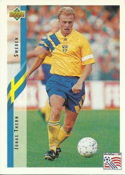 1994 Upper Deck World Cup Contenders English/Spanish #92 Jonas Thern Front
