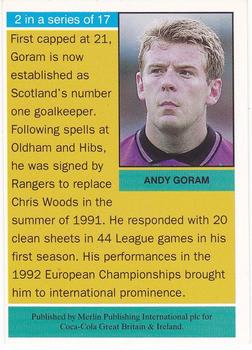 1991 Merlin Coca Cola Footballers #2 Andy Goram Back