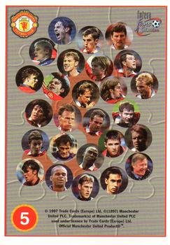 1997-98 Futera Manchester United Fans' Selection #5 Team Puzzle Back