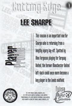 1999 Futera Leeds United Fans' Selection #7 Lee Sharpe Back