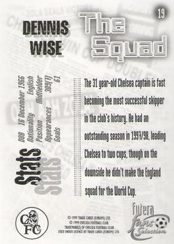 1999 Futera Chelsea Fans' Selection #19 Dennis Wise Back