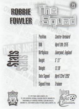 1999 Futera Liverpool Fans' Selection #23 Robbie Fowler Back