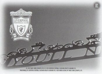 1999 Futera Liverpool Fans' Selection #81 Player & Stadium Montage Back