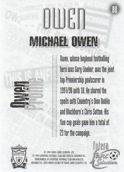 1999 Futera Liverpool Fans' Selection #88 Michael Owen Back