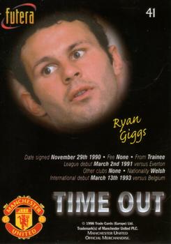 1998 Futera Manchester United #41 Ryan Giggs Back