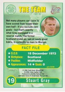 1997-98 Futera Celtic Fans Selection #19 Stuart Gray Back