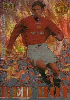 1998 Futera Manchester United - Red Hot #RH10 David Beckham Front