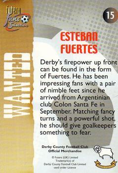 2000 Futera Fans Selection Derby County - Foil #15 Esteban Fuertes Back