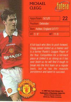 1998 Futera Manchester United - Foil #22 Michael Clegg Back