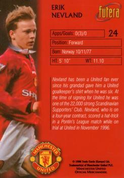1998 Futera Manchester United - Foil #24 Erik Nevland Back