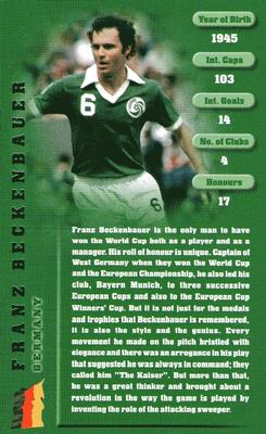 2005 Top Trumps Football Legends 1 #NNO Franz Beckenbauer Front