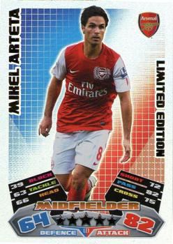 2011-12 Topps Match Attax Premier League Extra - Limited Edition #LE1 Mikel Arteta Front