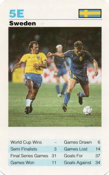 1992 Waddingtons Super Top Trumps World Cup Football #5E Sweden Team Front