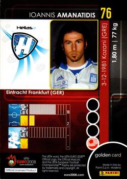 2008 Panini UEFA Euro 2008 Austria-Switzerland #76 Ioannis Amanatidis Back