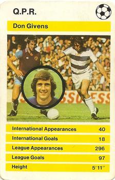 1979 Top Trumps British Soccer Stars #NNO Don Givens Front