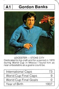 1977-78 Ace Sporting Aces Bobby Charlton World Cup Aces #A1 Gordon Banks Front