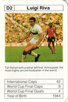 1977-78 Ace Sporting Aces Bobby Charlton World Cup Aces #D2 Luigi Riva Front