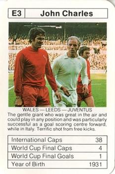 1977-78 Ace Sporting Aces Bobby Charlton World Cup Aces #E3 John Charles Front