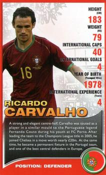 2008 Top Trumps European Football Stars #NNO Ricardo Carvalho Front