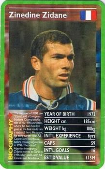 2001 Top Trumps European Football Stars #NNO Zinedine Zidane Front