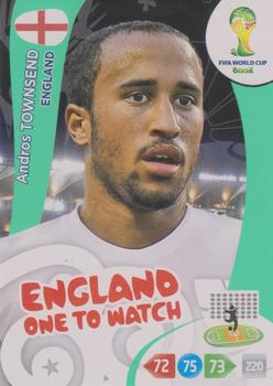 2014 Panini Adrenalyn XL FIFA World Cup Brazil #NNO Andros Townsend Front