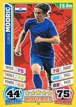 2014 Topps Match Attax World Stars #69 Luka Modric Front